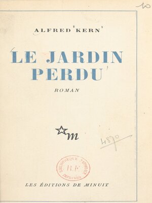 cover image of Le jardin perdu
